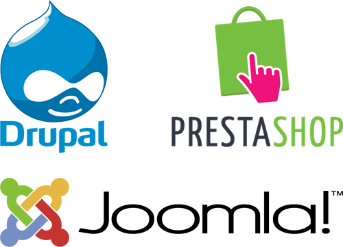 Drupal, prestashop, joomla